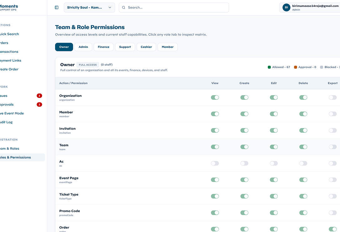 Role Mapping & Issue Approval UI