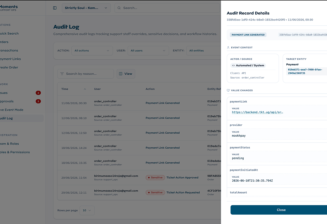 Modernized Audit Log & Filtering